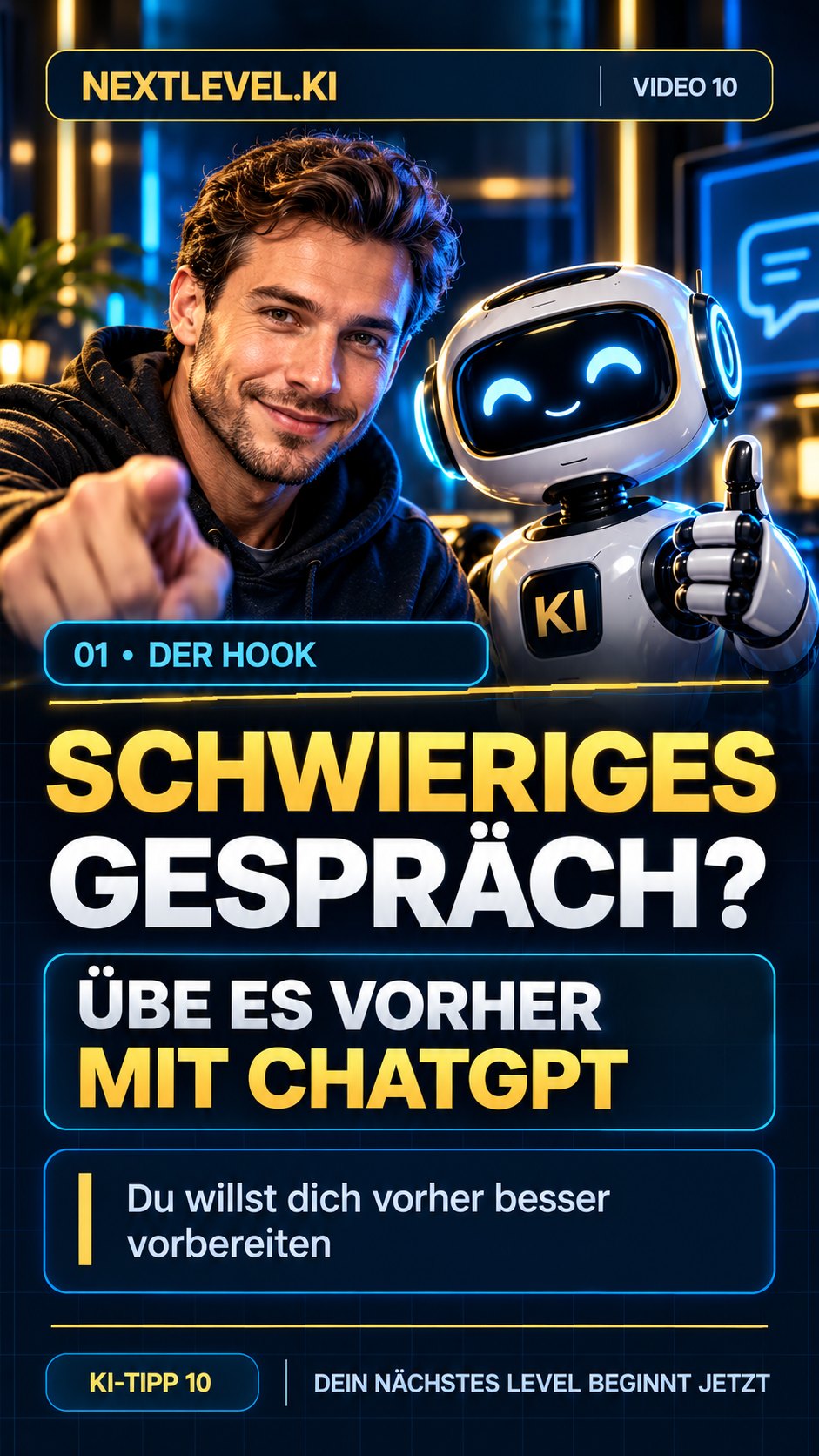 Freigegebenes Video-10-Referenzbild mit vollständig sichtbaren Köpfen